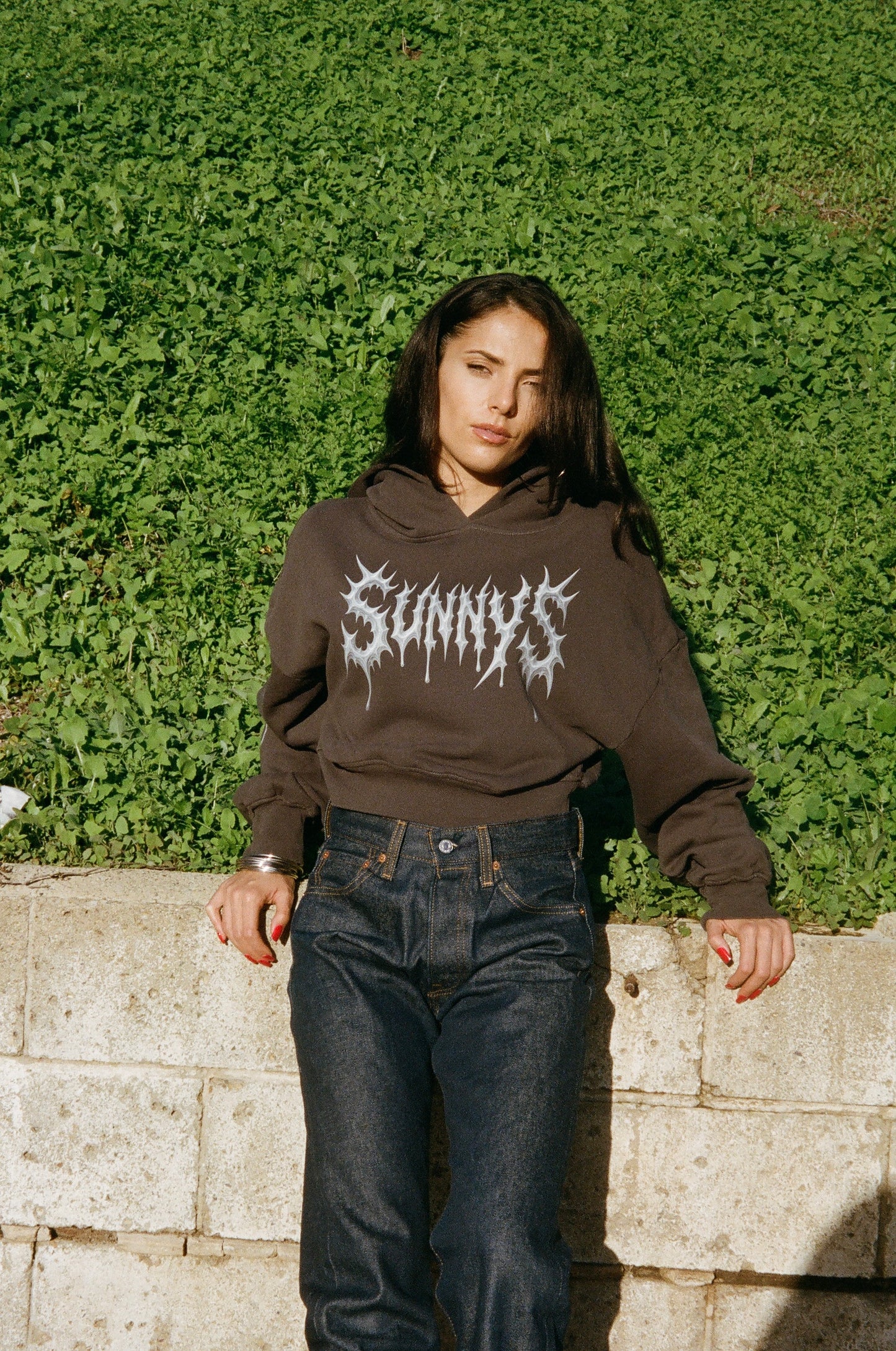 *SUNNY'S CHROME CROP HOODIE*